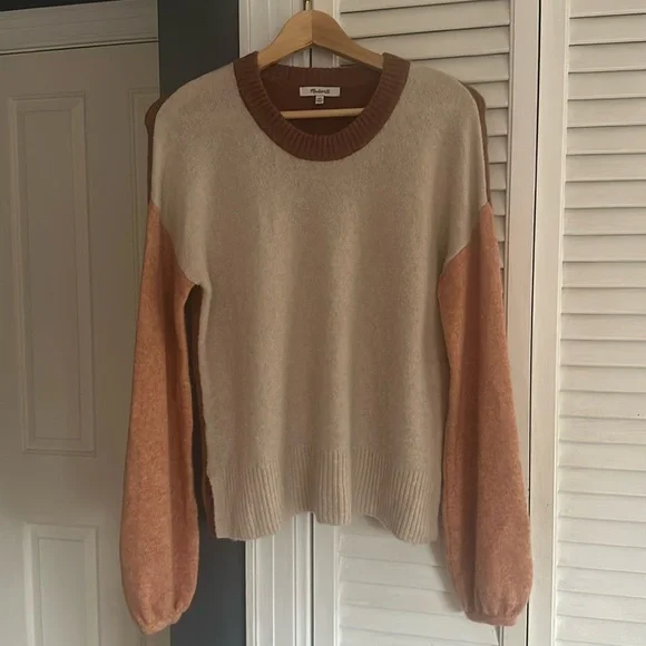 Madewell Colorblock Payton Pullover Sweater - Picture 4 of 7